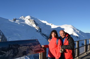 Mont Blanc i ludzie:)